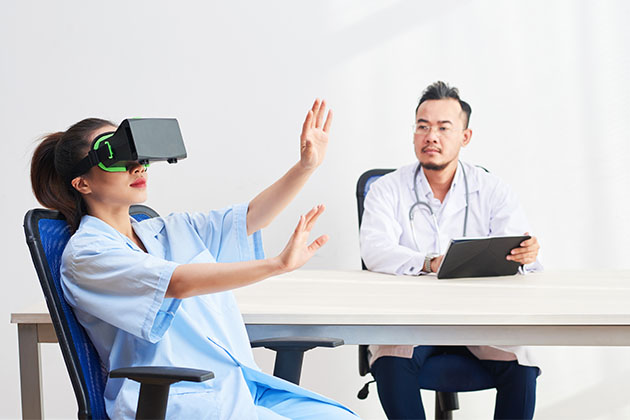 realtà virtuale VR trattamento automatizzato della realtà virtuale disturbi della salute mentale acrofobia