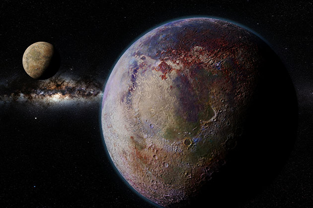 Nouvelle exoplanète du système solaire lunaire découverte d'Exomoon