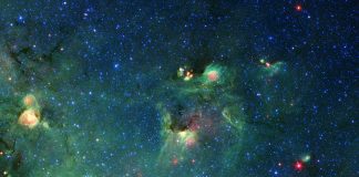 monstruo nebulosa vía láctea spitzer GLIMPSE