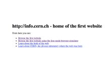 世界初のウェブサイト