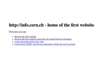 Прва веб страница на свету
