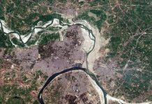 Grutste minsklike gearkomste fan 'e wrâld sjoen fanút de romte, De grutste minsklike gearkomst fan 'e wrâld sjoen fanút de romte Maha Kumbh Mela 2025